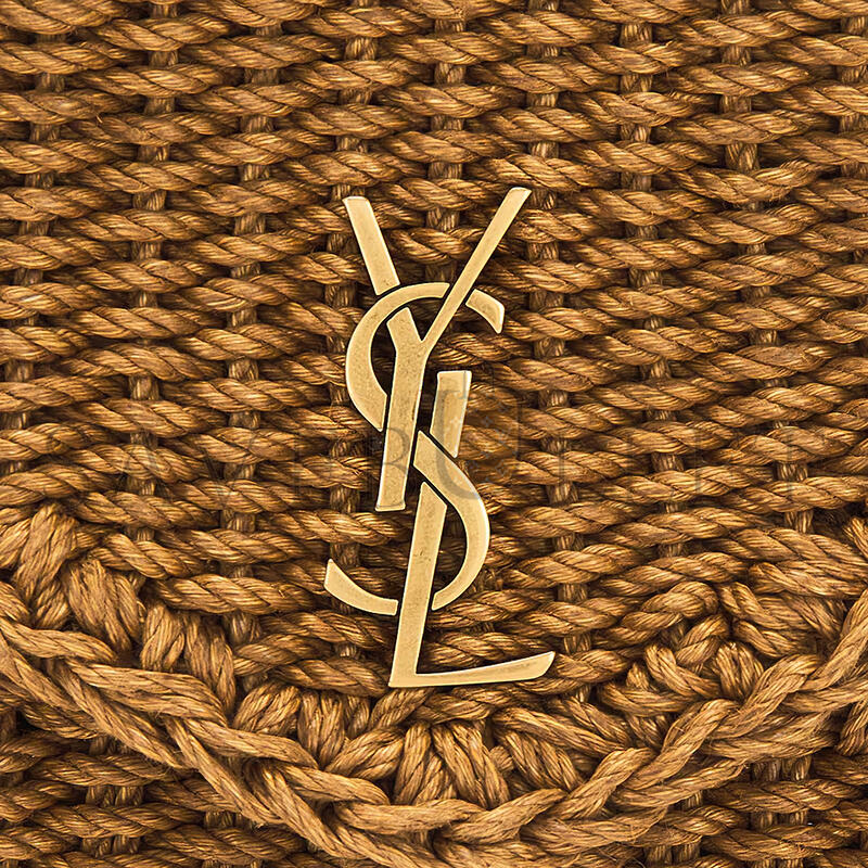 YSL CASSANDRE SMALL CHAIN POUCH IN RAFFIA 819271 (19*12*3cm)